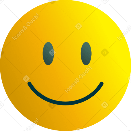 emoji with a smile Illustration in PNG, SVG