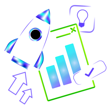 Startup launch, ideas and metrics PNG, SVG