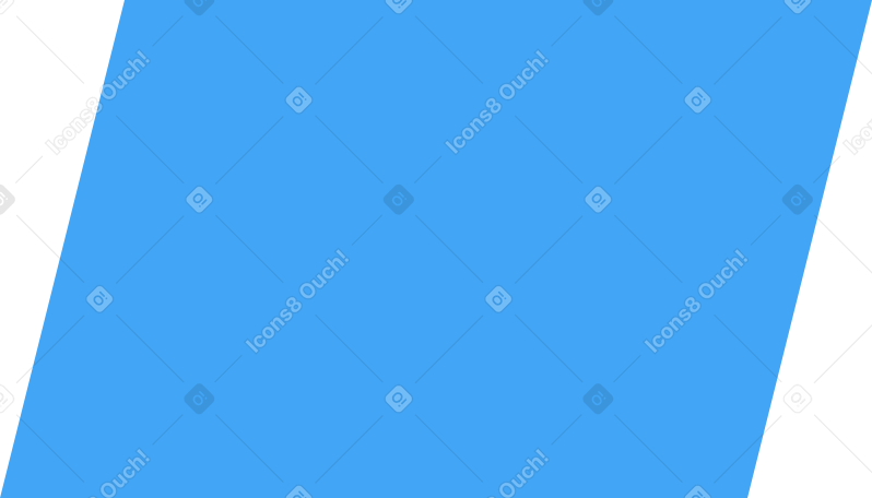 平行四边形蓝色 PNG, SVG