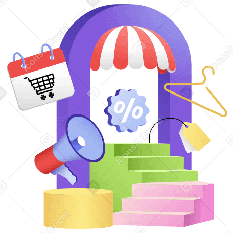 Black friday sale and marketing campaign PNG, SVG