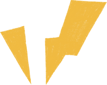two yellow lightning PNG, SVG