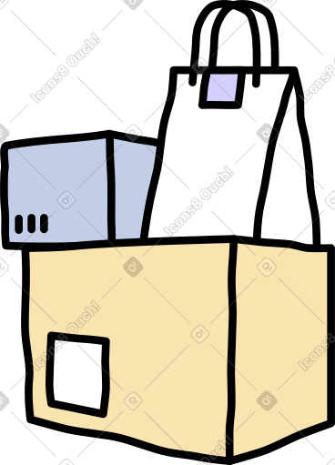 Boxes and package PNG, SVG