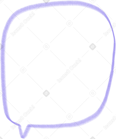 lilac square dialog bubble Illustration in PNG, SVG