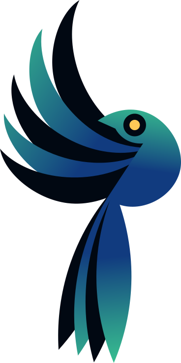Синяя птица в PNG, SVG