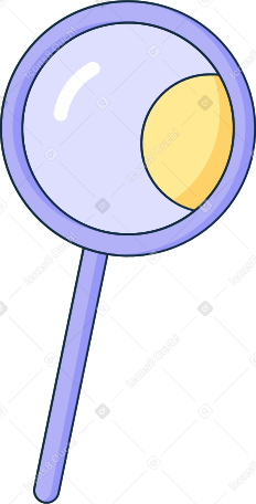 magnifier Illustration in PNG, SVG
