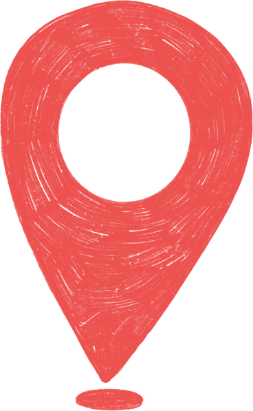 red arrival or location marker on the map PNG, SVG