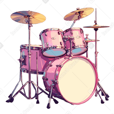 drum kit PNG, SVG