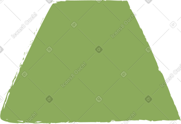 Dark green trapezoid PNG, SVG