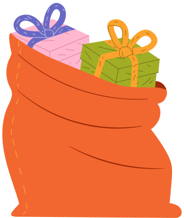 bag with gifts PNG, SVG