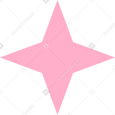 stella rosa PNG, SVG