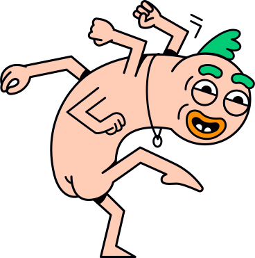 naked character with four arms PNG, SVG