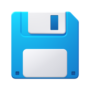 blue floppy disk PNG, SVG