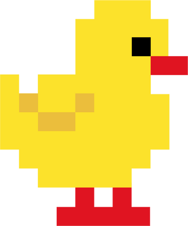 pixel chicken PNG, SVG