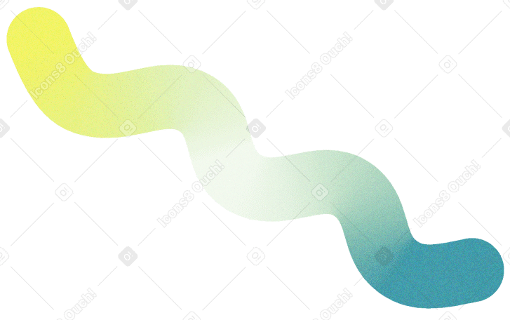 green wavy green line Illustration in PNG, SVG