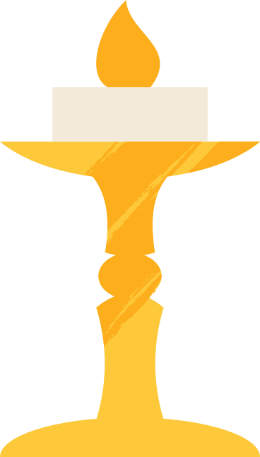 candlestick with candle PNG, SVG