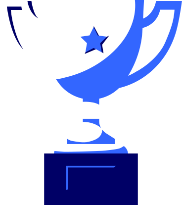 Coppa dei vincitori in metallo bianco PNG, SVG