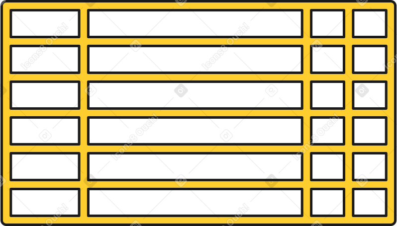 colonnes de tableau PNG, SVG
