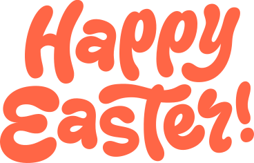 Lettering happy easter! text PNG, SVG