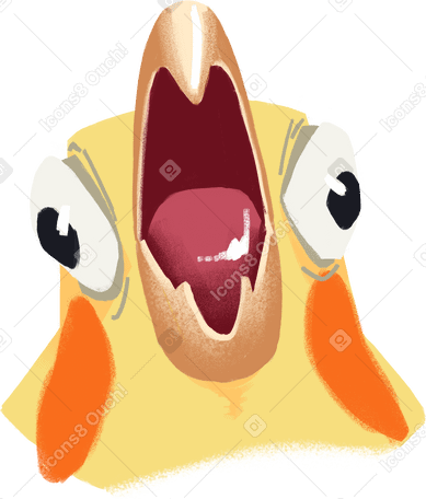 screaming parrot PNG, SVG