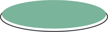 Grünes oval mit schwarzem umriss PNG, SVG