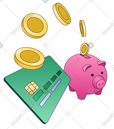 Adding money to savings PNG, SVG