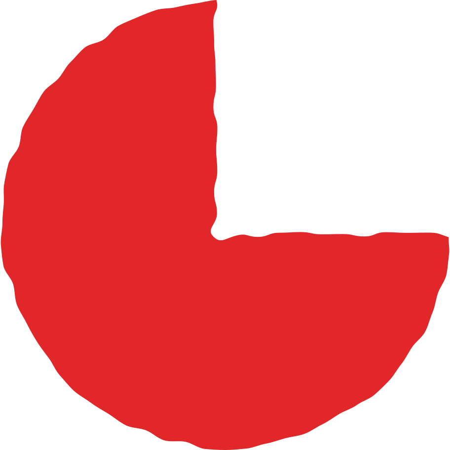 Red pie chart Illustration in PNG, SVG