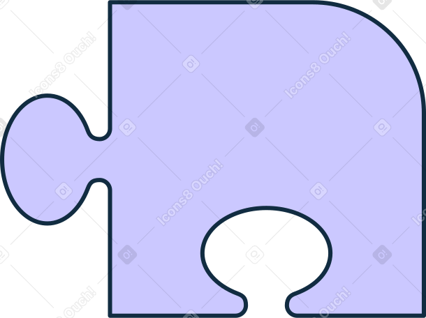 lilac puzzle piece PNG, SVG