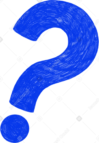 blue question mark в PNG, SVG