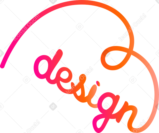 Diseño de letras rojo anaranjado PNG, SVG