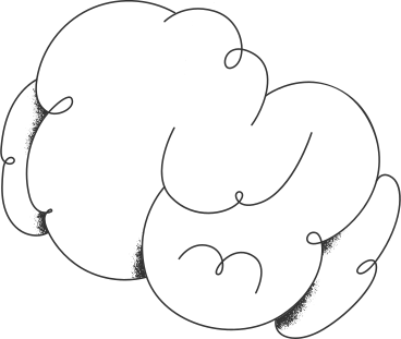Round fluffy white cloud в PNG, SVG