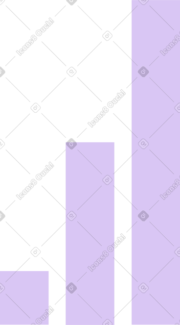 Lilac bar chart PNG, SVG