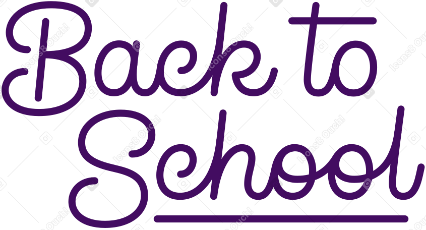 lettering back to school text PNG, SVG