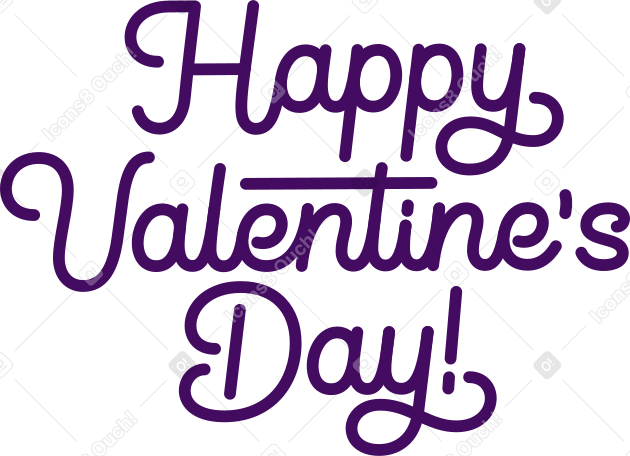 schriftzug „happy valentinstag“! text PNG, SVG