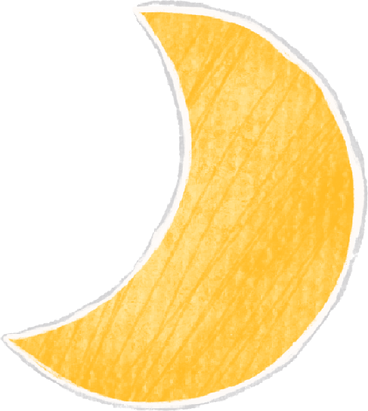 waning moon PNG, SVG