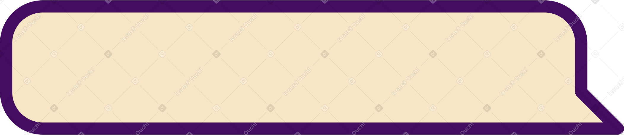 Bocadillo de diálogo rectangular PNG, SVG