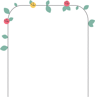 holiday arch with flowers PNG, SVG
