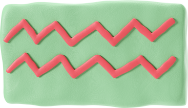 Torso in green cloth with red zigzag stripes PNG, SVG