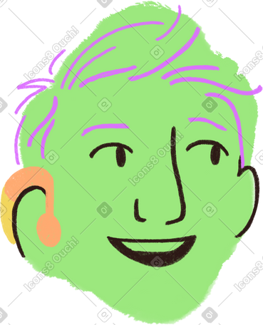 man with a hearing aid PNG, SVG