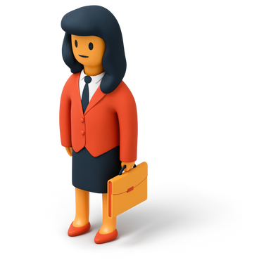 Geschäftsfrau im anzug mit aktenkoffer PNG, SVG