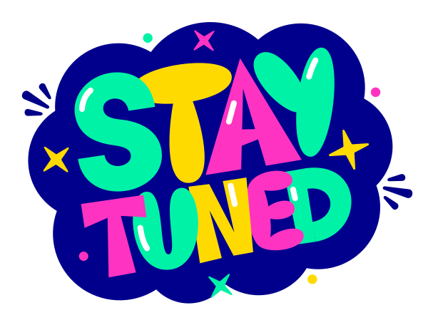 lettering stay tuned Illustration in PNG, SVG