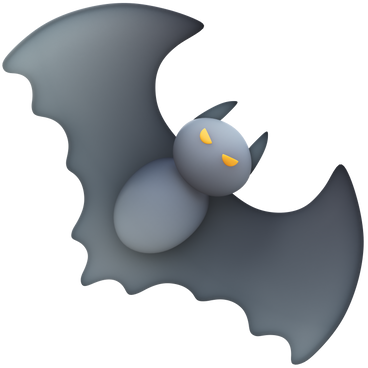 scary bat PNG, SVG