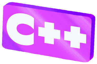 Lettering c++ text on plate PNG, SVG