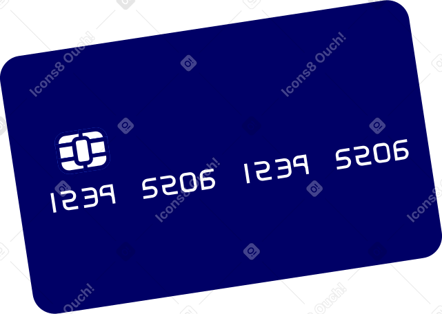 dark blue plastic bank card PNG, SVG