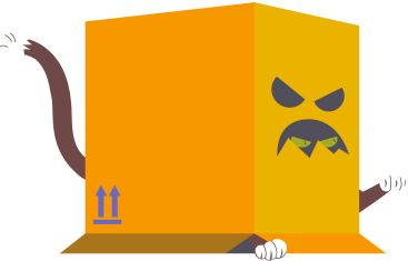 cat in a box PNG, SVG