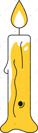 narrow candle PNG, SVG