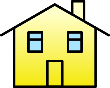 yellow little house PNG, SVG