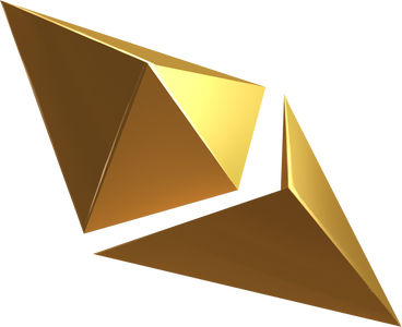 golden etherium logo в PNG, SVG
