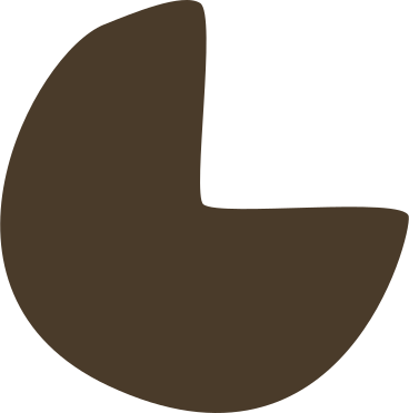 Brown pie chart PNG, SVG