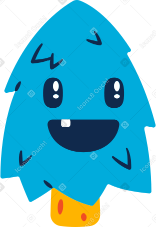 happy little tree PNG, SVG