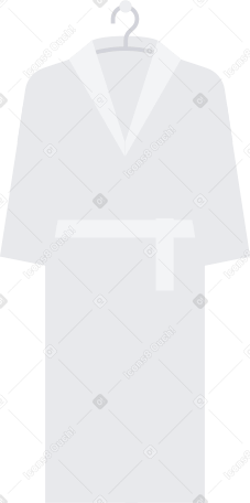 bathrobe on hanger Illustration in PNG, SVG